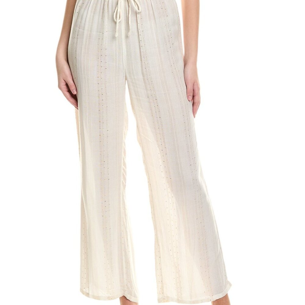 L*Space Lily Sequin Pants in Cream - NEW